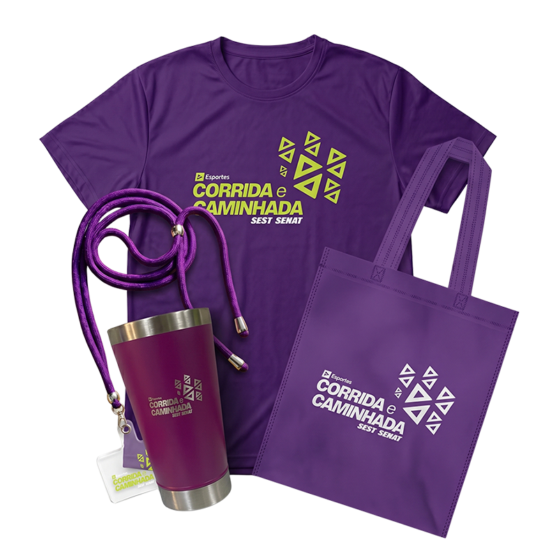 CORRIDA E CAMINHADA SEST SENAT - DEODORO - RJ - Kit