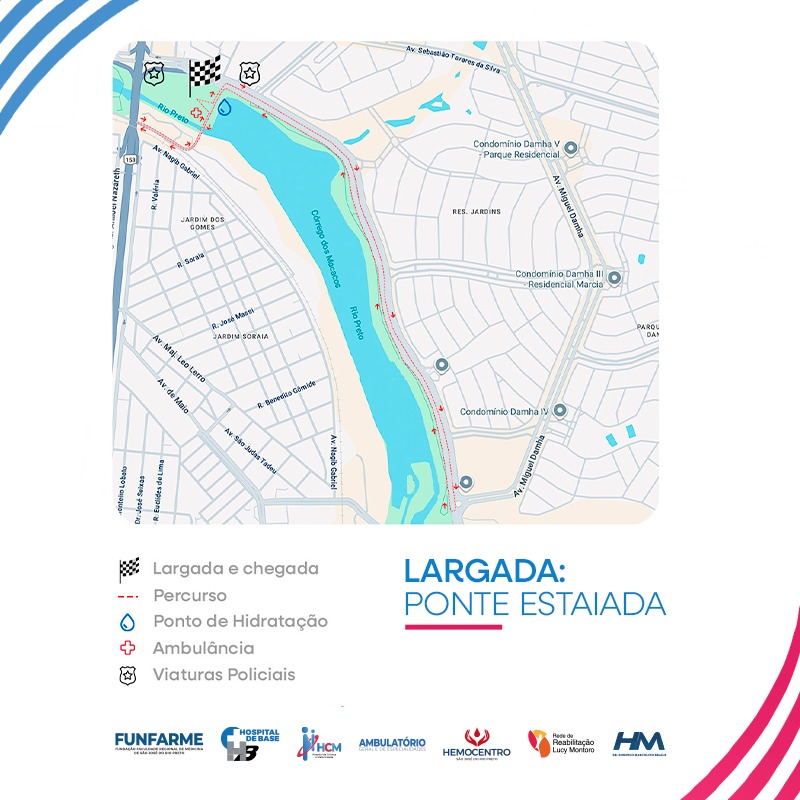 5ª EDIÇÃO - CORRIDA PELA VIDA - Mapa