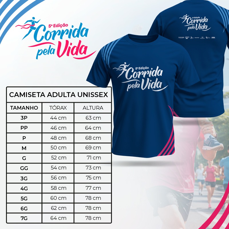 5ª EDIÇÃO - CORRIDA PELA VIDA - Camiseta